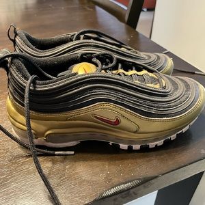 Gold and Black Nike Air Max 97 GS